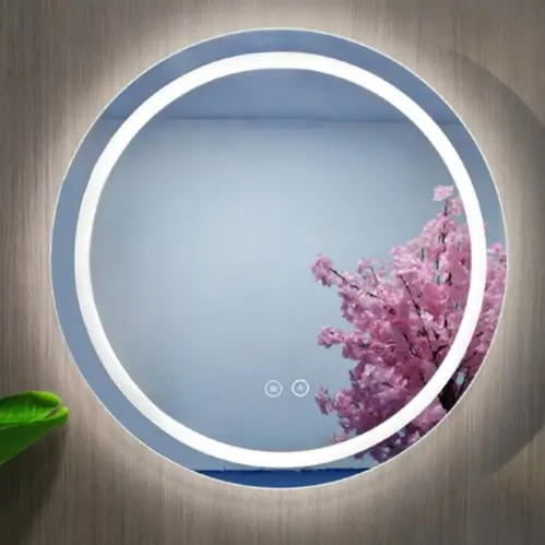 led round mirror