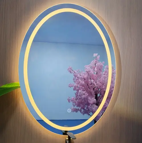 LED oval mirror